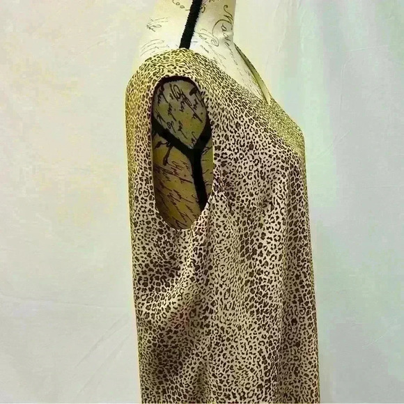 Emma James Cheetah Print Sleeveless Maxi Dress Size 16 W - Picture 5 of 10